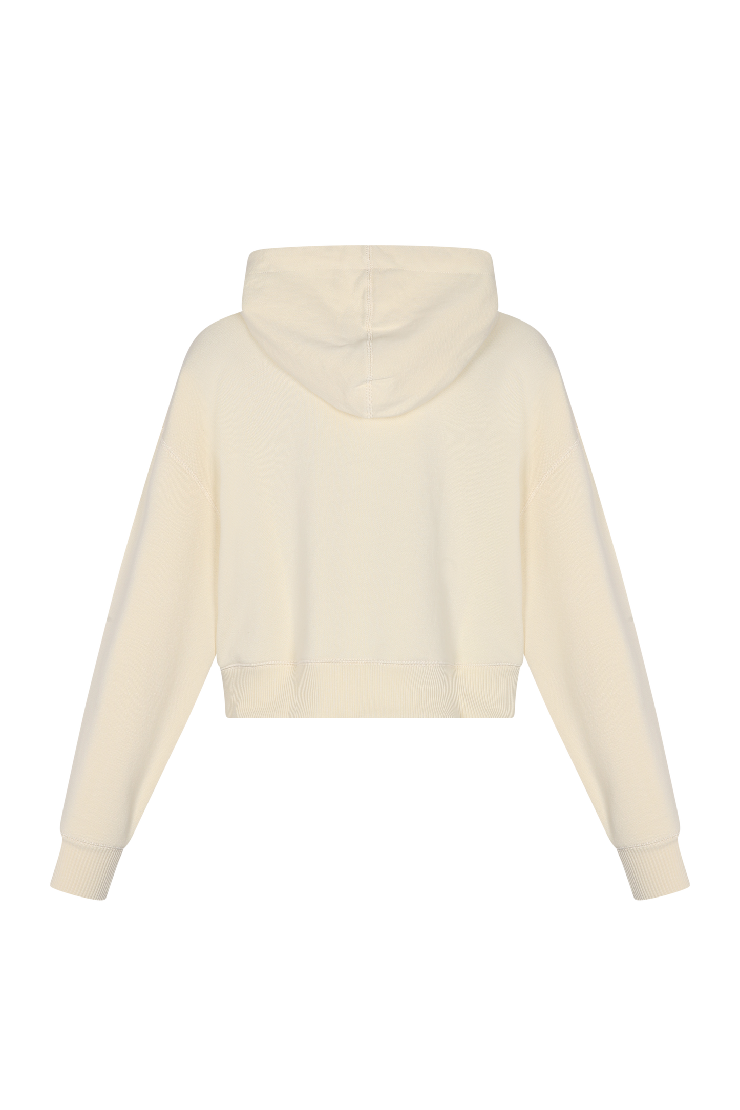 Polera Sally hoodie de algodón color crudo con capucha Clubmatte