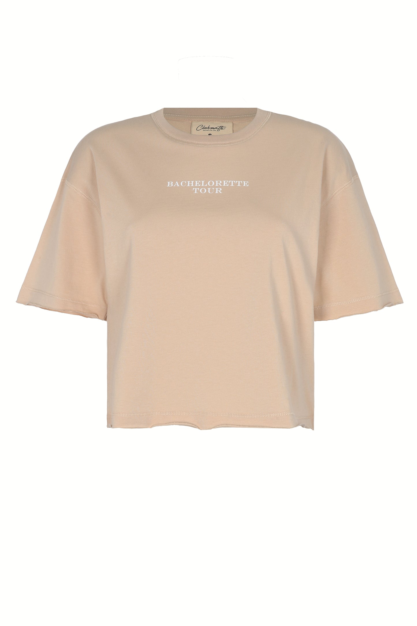 Polo Emily – polo básico de algodón color beige Clubmatte vista frontal